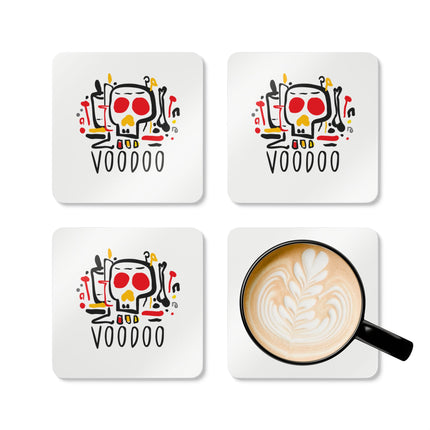 Voodoo Rebellion A Modern Ritual Art Coaster Set Afro-Spiritual Pride Coasters