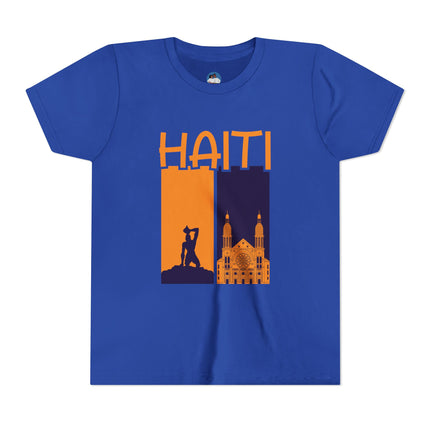 The Spirit of Haiti Youth Cultural Pride Tee Freedom & Faith Design Kids Premium Short Sleeve