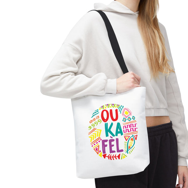 Ou Ka Fè’l Limited Edition Creole Motivation Tote Inspirational Haitian Design - CreoleSizzle