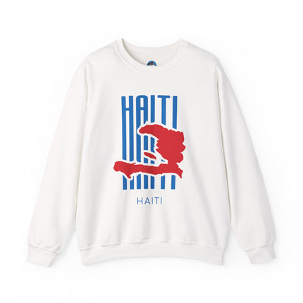 Bold Identity Haiti Pride Crewneck Sweatshirt Diaspora Heritage Series Unisex Premium Streetwear