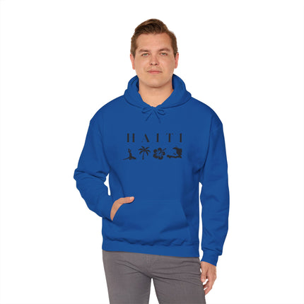 Haiti Island Escape Hoodie Unisex Caribbean Streetwear Tropical Nature Inspired Sweatshirt Caribbean Vibes