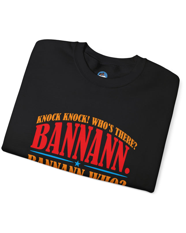 Bannann Peze Crewneck Sweatshirt  A Playful Nod to Haitian Humor and Flavor - CreoleSizzle