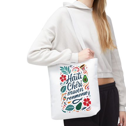 Haiti Chéri Mwen Renmenw Limited Edition Heritage Tote Love Letter to Haiti - CreoleSizzle