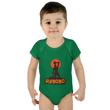Ayibobo Spirit Haitian Heritage Baby Bodysuit Infant Afro-Spiritual Series Premium Unisex Onesie Stylish Baby Apparel