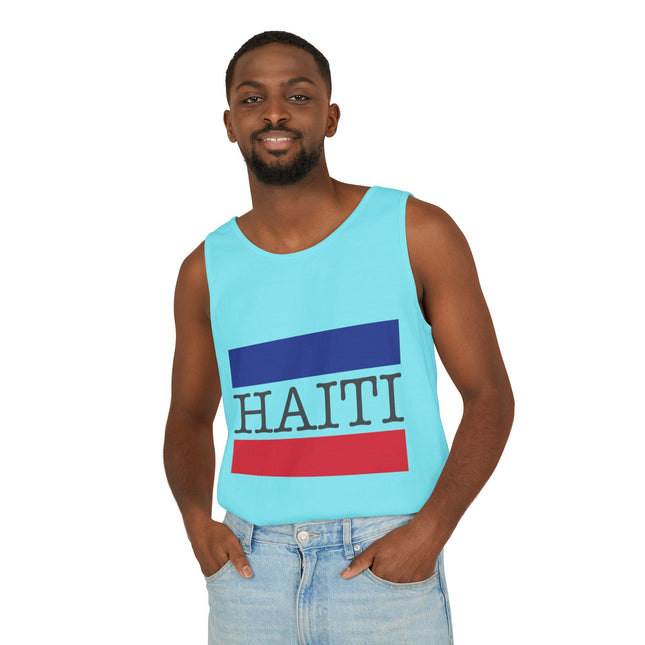 Haiti Pride Tank Top Flag Emblem Heritage Shirt Unisex Summer Streetwear Everyday Haiti Collection