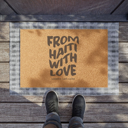 From Haiti With Love Limited Heritage Doormat Cultural Home Accent Housewarming Gift
