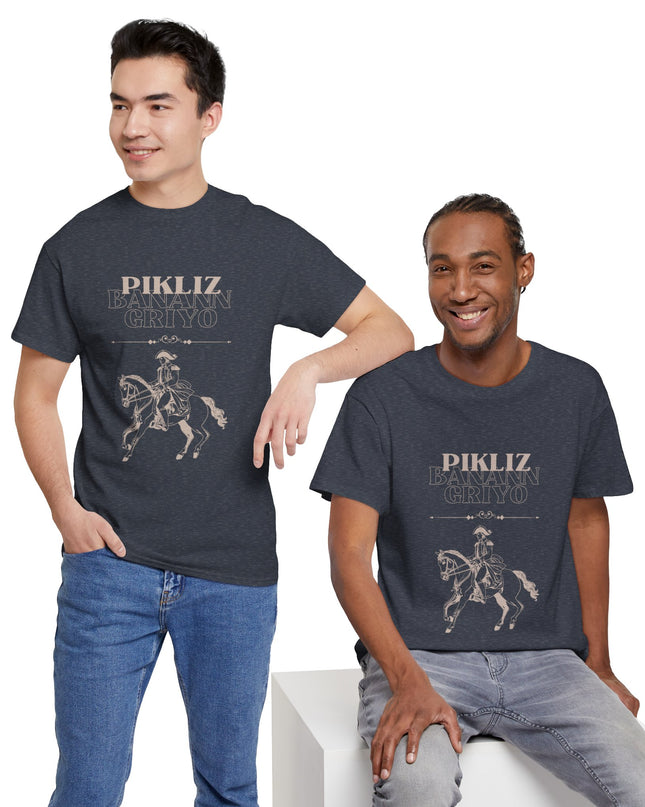 Pikliz Banann Griyo T-Shirt – Haitian Cuisine Inspired Tee – Unisex Cultural Graphic Shirt - CreoleSizzle