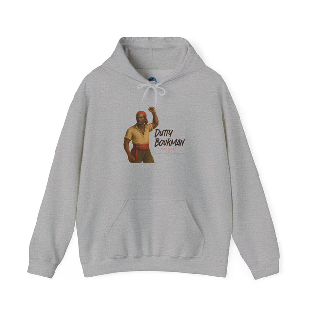 Dutty Boukman The Catalyst of Revolt Hoodie Haitian Freedom Series Unisex Heavy Blend Casual Wear