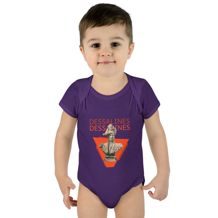 Infant Bodysuit Dessalines Statue Design Bold Heritage Apparel for Babies Cultural Pride Baby Clothes & Unique Gift