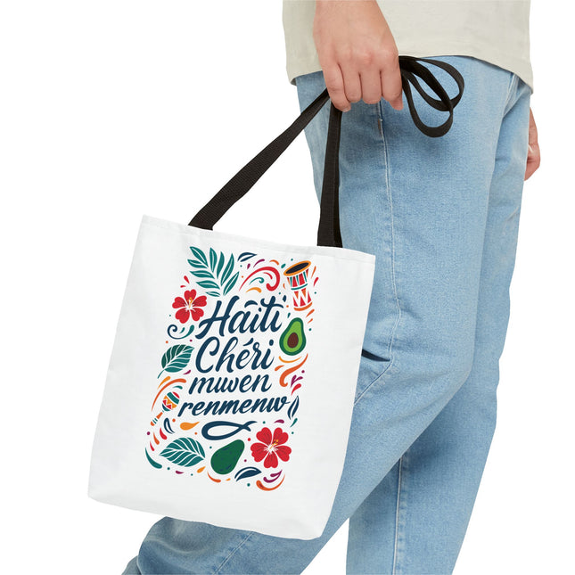 Haiti Chéri Mwen Renmenw Limited Edition Heritage Tote Love Letter to Haiti - CreoleSizzle