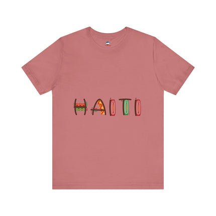 Lakou Vibes Vibrant Haiti Graphic Tee Cultural Pride Series Unisex Short Sleeve Casual Summer Outfit, Travel Souvenir