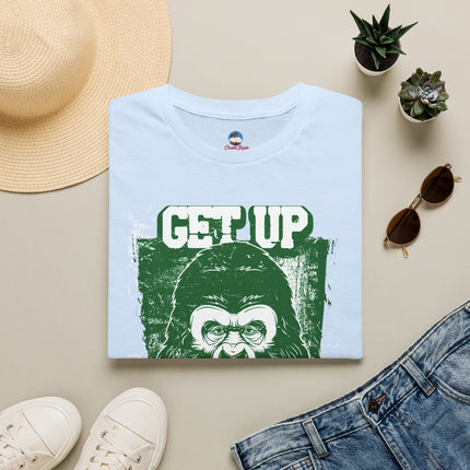 Get Up Stand Up Gorilla Graphic Tee, A bold reminder to rise, reset, and stand strong no matter what life throws at you.