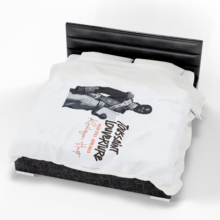 Toussaint Louverture Haitian Revolutionary Icon Premium Plush Blanket The Strategist of Freedom - CreoleSizzle
