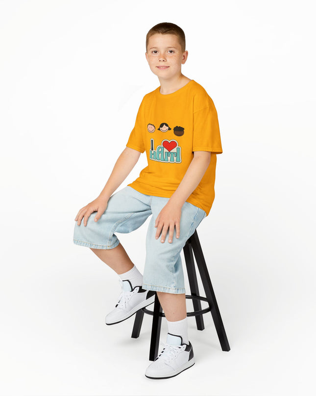 Kids "I Love Haiti" T-Shirt - Fun Haitian Pride Tee for Everyday Wear - Ethically Made Children’s Cotton Shirt - CreoleSizzle