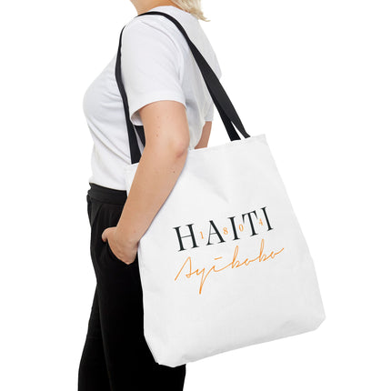 1804 Ayibobo Haiti Heritage Limited Tote Kreyòl Freedom Script Edition - CreoleSizzle