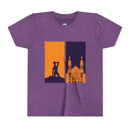 Heritage Reflections Youth T-Shirt Haitian Pride Tee Cultural Symbolism Graphic Shirt for Kids, Family Outings, School Events