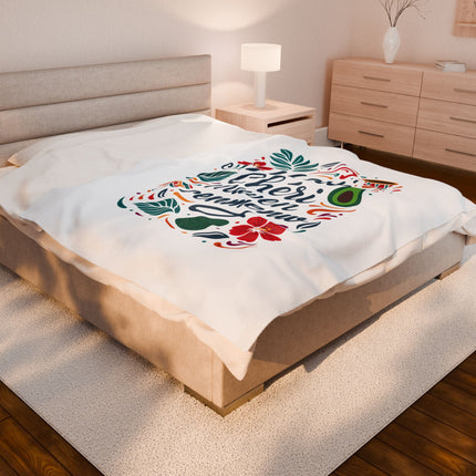 Haiti Chéri Mwen Renmenw Premium Plush Blanket Haitian Love and Cultural Pride - CreoleSizzle