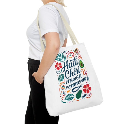 Haiti Chéri Mwen Renmenw Limited Edition Heritage Tote Love Letter to Haiti - CreoleSizzle