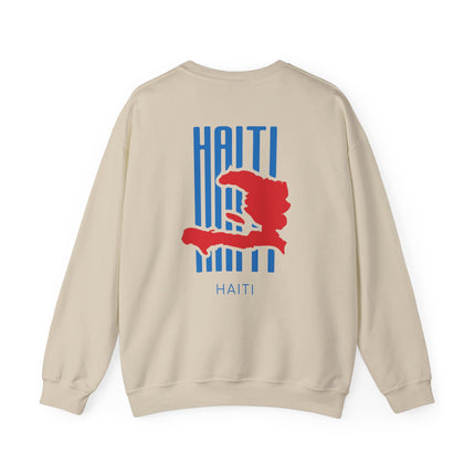 Haiti Heritage Crewneck Bold Identity Sweatshirt Haitian Pride Series | Unisex Premium, Cozy Sweatshirt for Haiti Fans