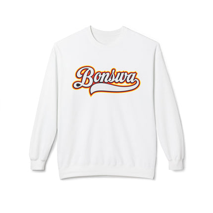 Exclusive Bonswa Sweatshirt Embracing Haitian Greetings with Style Unisex Midweight Softstyle Fleece Crewneck Sweatshirt - CreoleSizzle