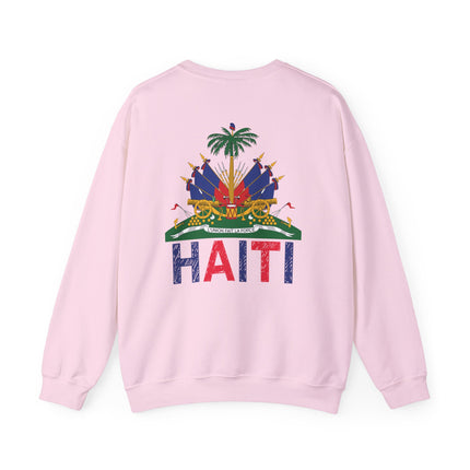 Ayiti Pride Haitian Heritage Crewneck Sweatshirt Unisex Fleece Cozy Cultural Apparel, Casual Fashion, Gift for Him/Her