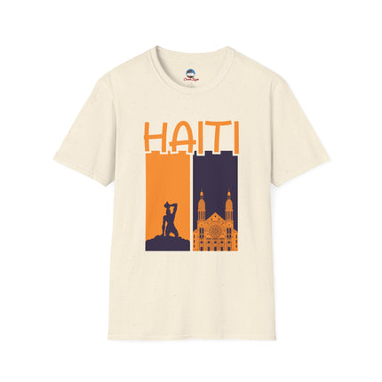 Faith & Fire Negre Marron Cathedral Legacy T-Shirt Haitian Spirit Series Unisex Premium Crewneck Haiti Graphic Tee