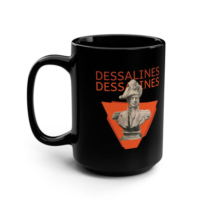 The Statue of Dessalines Power in Bronze Premium Mug Haitian Revolution Hero Tribute