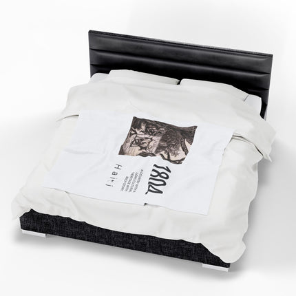1804 Reflection Blanket Haiti Cultural Heritage Throw in Monochrome - CreoleSizzle