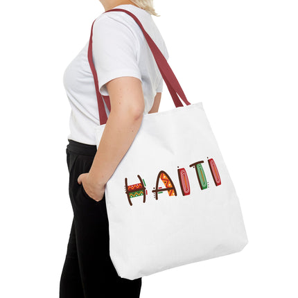 Haiti Art Limited Edition Heritage Tote Bag African Roots Design - CreoleSizzle