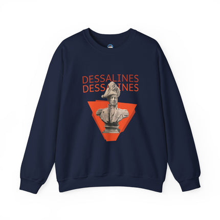 Bold Dessalines Crewneck Sweatshirt Haitian Independence Statement Piece Unisex Heritage Pullover Comfortable Sweatshirt
