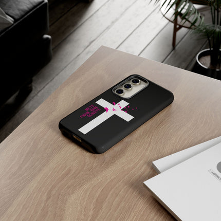 Mete Fwa W Nan Bondye Phone Case – Haitian Gospel Cross Design – Faith-Based Christian Cover - CreoleSizzle