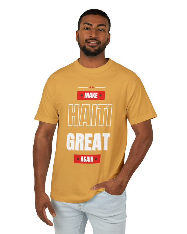 Make Haiti Great Again T-Shirt Haitian Pride Statement Sustainable & Durabl Unisex Garment-Dyed Heavyweight Cotton Tee - CreoleSizzle