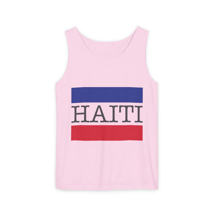 Haiti Pride Tank Top Flag Emblem Heritage Shirt Unisex Summer Streetwear Everyday Haiti Collection