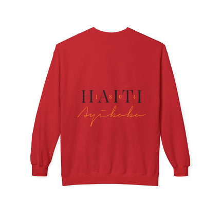 The 1804 Emblem Heritage & Freedom Crewneck Sweatshirt Haitian Pride Series Unisex Midweight Fleece