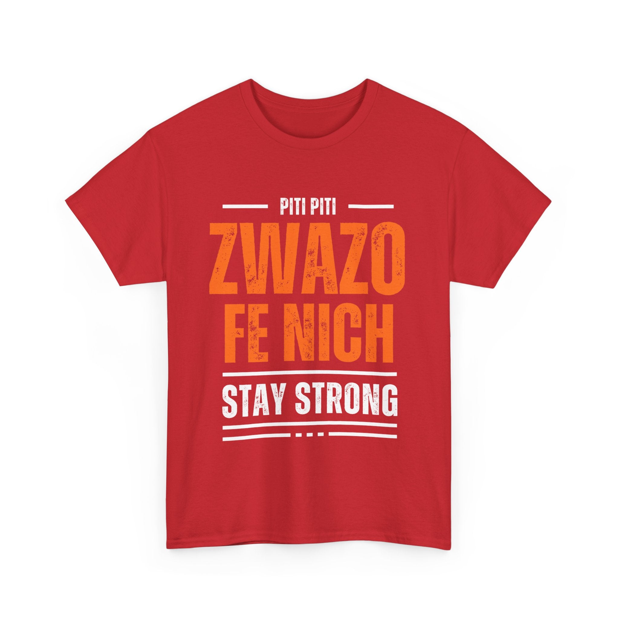 Piti Piti Zwazo Fe Nich T-Shirt – Haitian Proverb Tee, Stay Strong Motivational Shirt, Unisex Cotton Comfort Fit