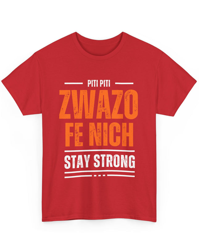 Piti Piti Zwazo Fe Nich T-Shirt – Haitian Proverb Tee, Stay Strong Motivational Shirt, Unisex Cotton Comfort Fit - CreoleSizzle