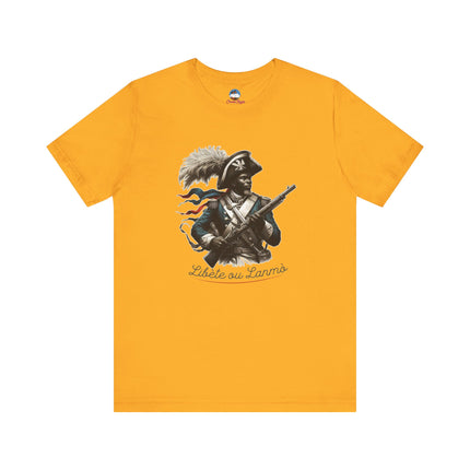 Liberté ou La Mort – Revolutionary Heritage Sweatshirt | Haitian Pride Apparel, Unisex Jersey Short Sleeve Tee - CreoleSizzle