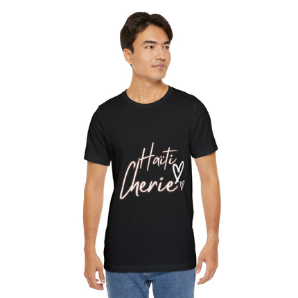 Haiti Cherie Unisex T-Shirt Celebrate Haitian Culture Soft Cotton Classic Fit Unisex Jersey T-Shirt - CreoleSizzle