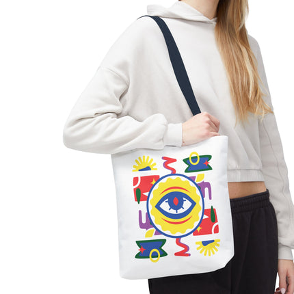 Vodou Eye Haitian Spiritual Art Tote Afro-Haitian Mysticism Design - CreoleSizzle