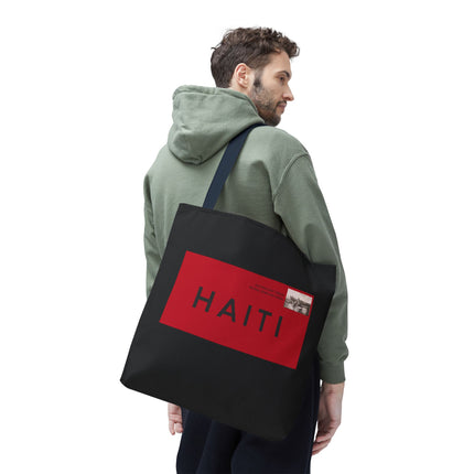 Haiti Postage Limited Edition Heritage Tote Bags Retro Seal Design - CreoleSizzle