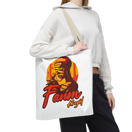 Fanm Kreyòl Limited Edition Heritage Tote Creole Woman Empowerment Design - CreoleSizzle