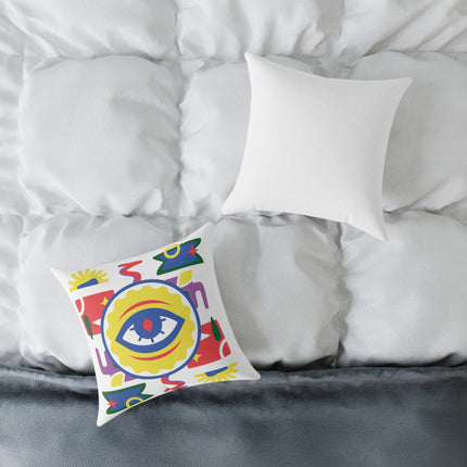 Ancestral Vision Pillow Afro-Haitian Mysticism Design Creole Protection Symbol Limited Cultural Drop - CreoleSizzle