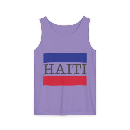Haiti Pride Tank Top Flag Emblem Heritage Shirt Unisex Summer Streetwear Everyday Haiti Collection