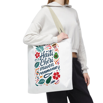Haiti Chéri Mwen Renmenw Limited Edition Heritage Tote Love Letter to Haiti - CreoleSizzle
