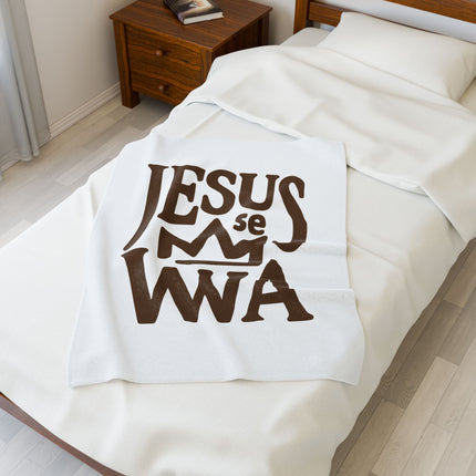 Jezi se Wa Premium Plush Blanket Haitian Faith and Cultural Pride - CreoleSizzle
