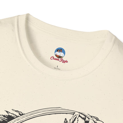 Haitian Revolutionary Thinker Tee Vintage Side-Profile Portrait Unisex Cultural Heritage T-Shirt