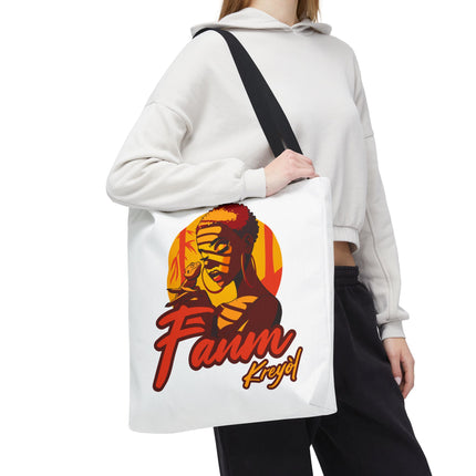 Fanm Kreyòl Limited Edition Heritage Tote Creole Woman Empowerment Design - CreoleSizzle
