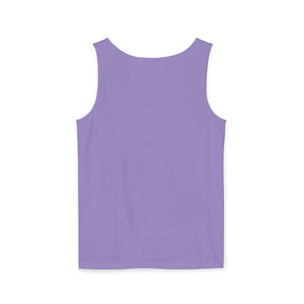 M’fout Bouke! Relatable Creole Humor Tank Top Funky Tropical Meme Design Unisex Garment-Dyed Summer Shirt
