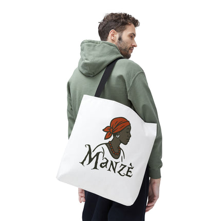 Manzè Limited Edition Heritage Tote Empowering Haitian Women Design - CreoleSizzle