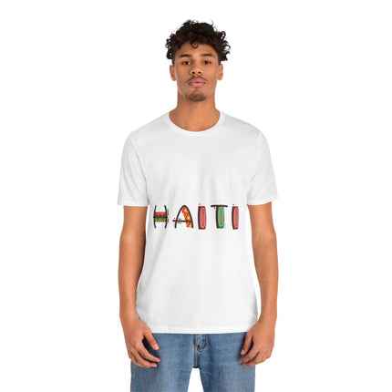 Lakou Vibes Vibrant Haiti Graphic Tee Cultural Pride Series Unisex Short Sleeve Casual Summer Outfit, Travel Souvenir